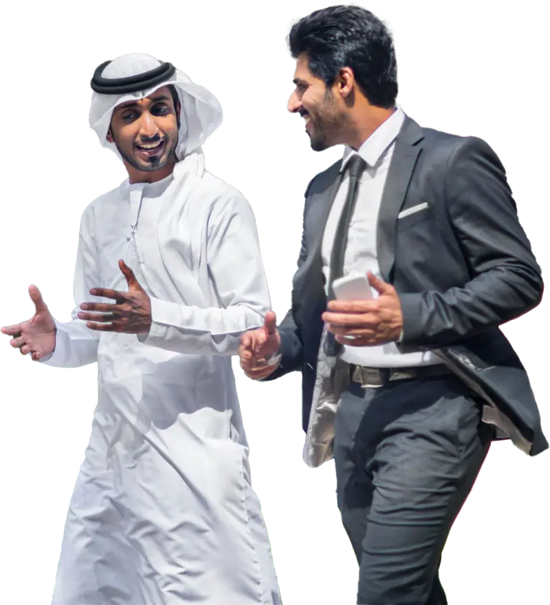 Business discussion in UAE