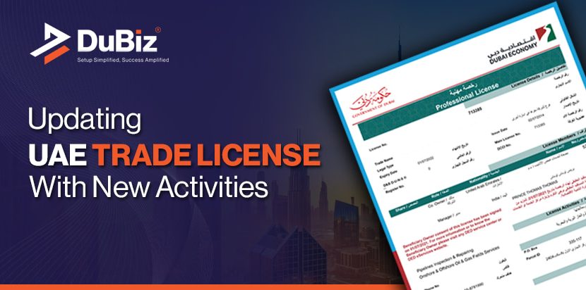 Add Activities in Trade License UAE